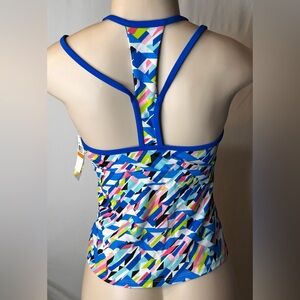 GO by Gossip Tankini Swimwear Top Size Multi Color Size S